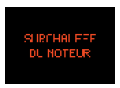 "Surchauffe du moteur"