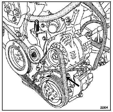 Courroie de conditionnement d'air et d'alternateur