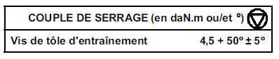 Tôle d'entraînement  P9X