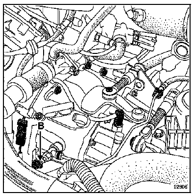 Tuyau d'alimentation émetteur Direction à droite moteur F4R