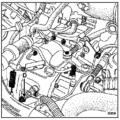 Tuyau d'alimentation émetteur Direction à droite moteur F4R