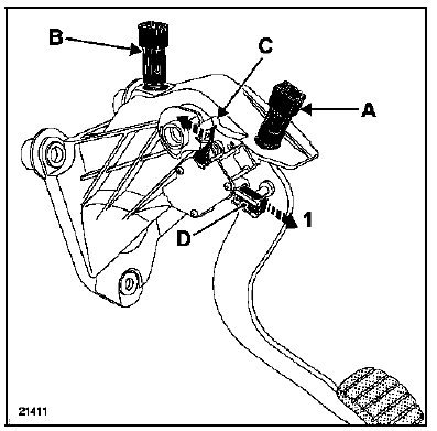 Pédale de débrayage Direction à droite - Moteur G9T