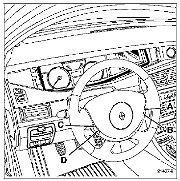 Régulation et limitation de vitesse :Affectations des connecteurs 