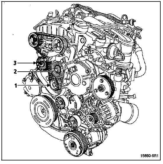 Courroie de distribution Moteur  G9T