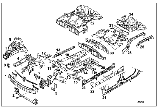 Désignations des pièces