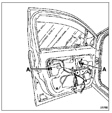 Vitre de porte avant 