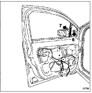 Vitre de porte avant 