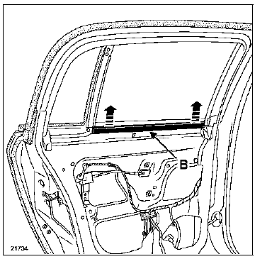 Vitre de porte arrière 