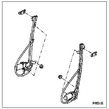 Lève-vitre de porte arrière