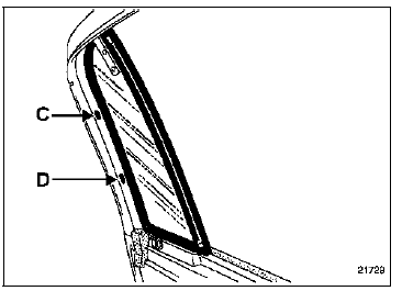 Vitre de porte arrière 