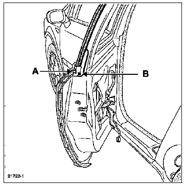 Joint d'encadrement de porte arrière