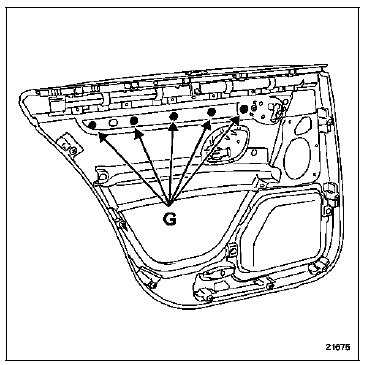 Garniture de porte arrière