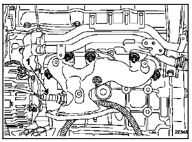 Collecteur d'échappement avant Moteur V4Y