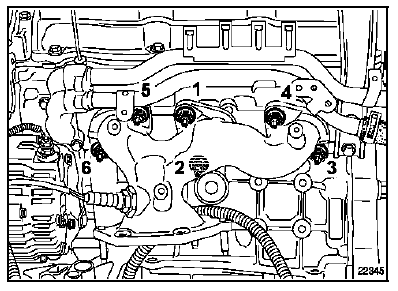 Collecteur d'échappement avant Moteur V4Y