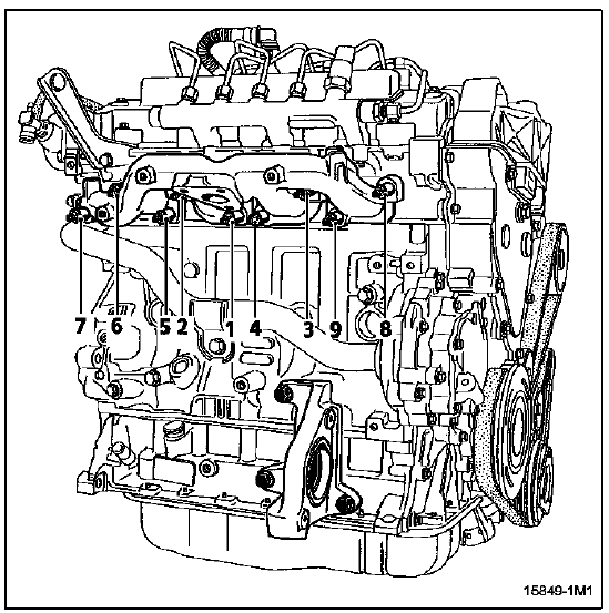 Collecteur d'échappement  Moteur G9T