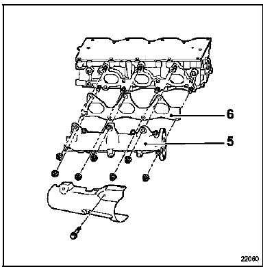 Collecteur d'échappement banc avant Moteur P9X