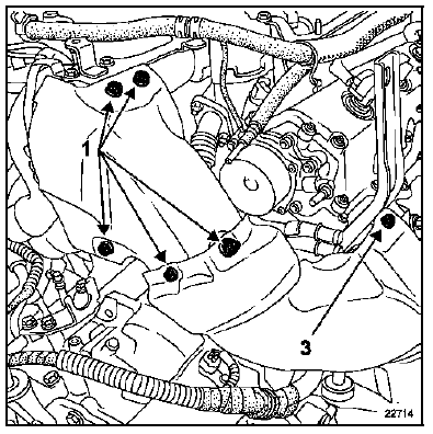 Collecteur d'échappement banc arrière Moteur P9X