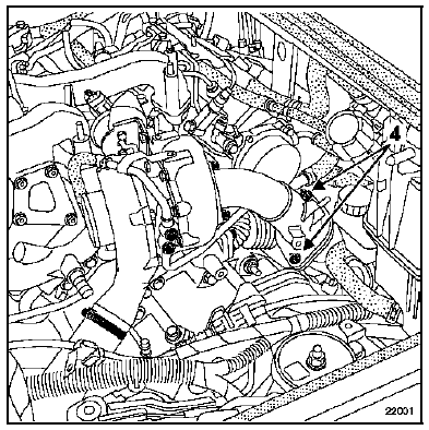 Collecteur d'échappement banc arrière Moteur P9X