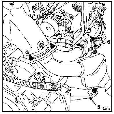 Collecteur d'échappement banc arrière Moteur P9X