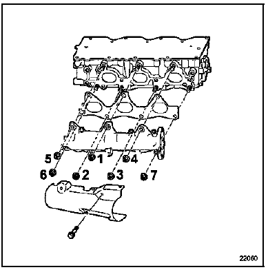 Collecteur d'échappement banc arrière Moteur P9X