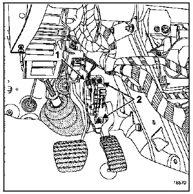 Potentiomètre d'accélérateur 