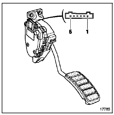 Potentiomètre d'accélérateur 