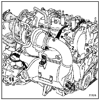 Implantation des éléments Moteur F4R