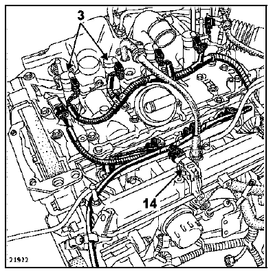 Implantation des éléments Moteur F4R