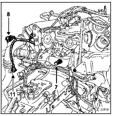 Implantation des éléments Moteur F4R