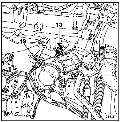 Implantation des éléments Moteur F4R