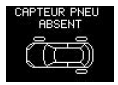 "Capteur pneu absent"