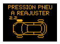 "Pression pneu à réajuster"