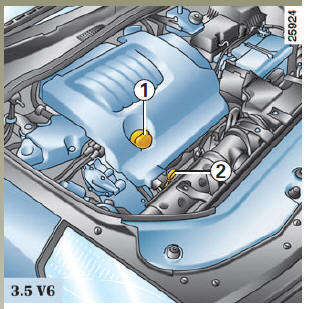 Dévissez le bouchon 1 ;