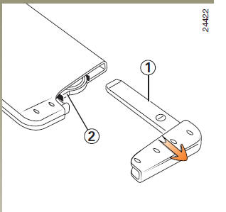 Carte RENAULT à télécommande