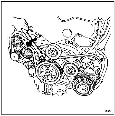 Déposer la courroie.