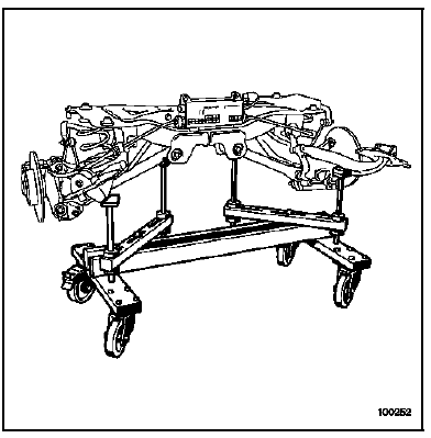 Mettre en place le Mot. 1390 sous le berceau.