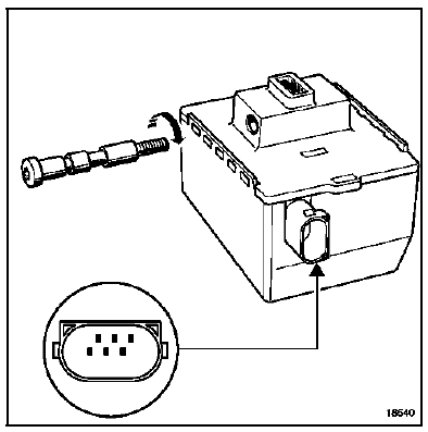 Déposer le verrou électrique de colonne de direction.