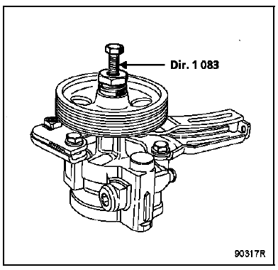 Respecter la cote d'emmanchement de la poulie.