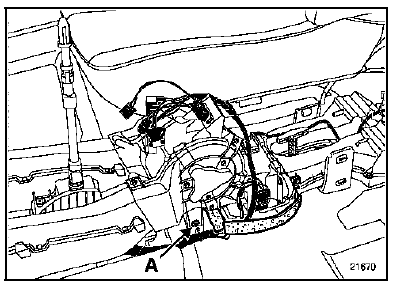 NOTA : la dépose du boîtier de résistance ne