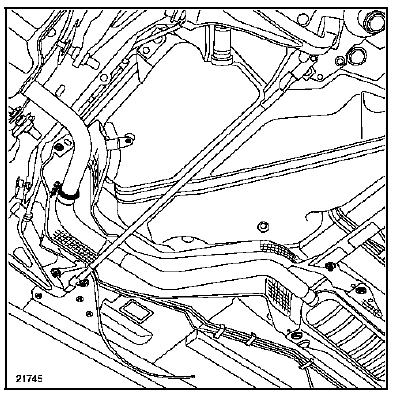 Retirer les cinq fixations de la protection thermique.