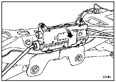 Retirer les deux vis de l'unité de commande (à l'aide