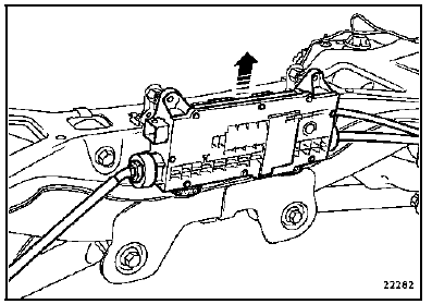 Pour retirer l'unité de commande, faire pivoter l'unité