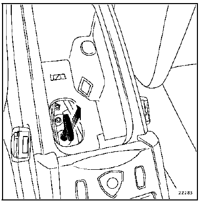 Tirer sur la poignée de commande de secours.