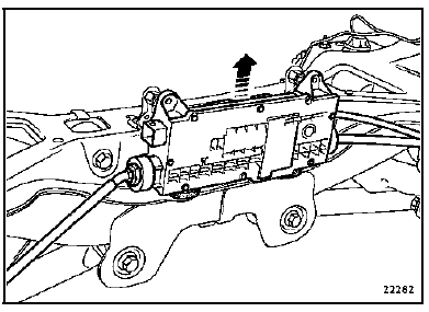 Pour retirer l'unité de commande, tirer l'unité de
