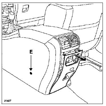 Déposer les vis (E).