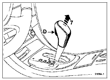 Appuyer sur le bouton de déverrouillage de la