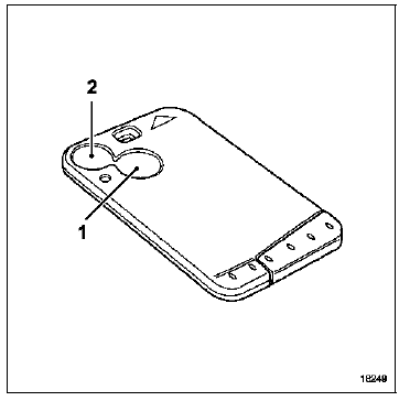 Véhicule sans clé :Carte RENAULT "simple" 