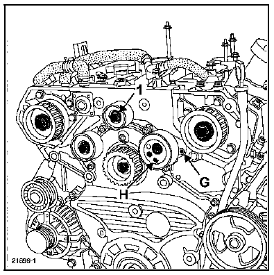 Déposer la courroie de distribution.