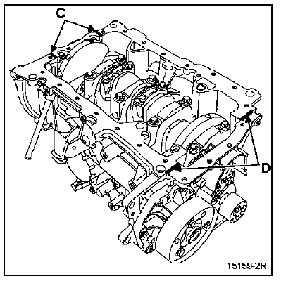 Reposer le carter inférieur avec un joint neuf, en