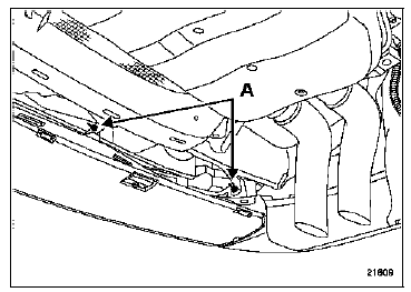 Débrancher le connecteur (B).